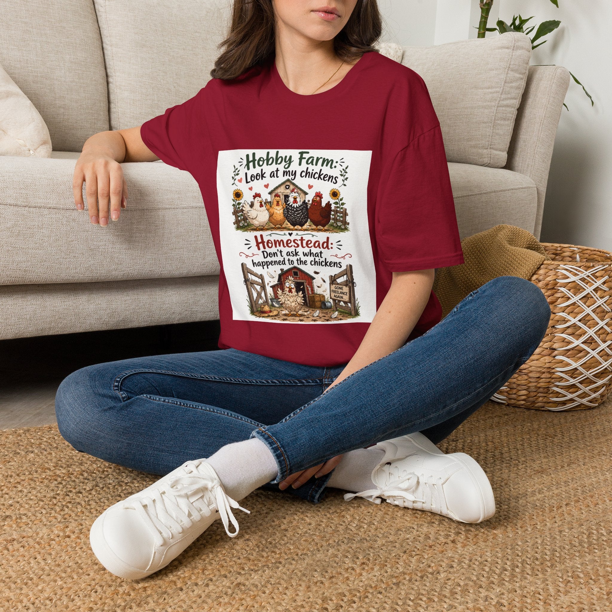 Don’t Ask About the Chickens T-Shirt | Hobby Farm/Homestead Collection
