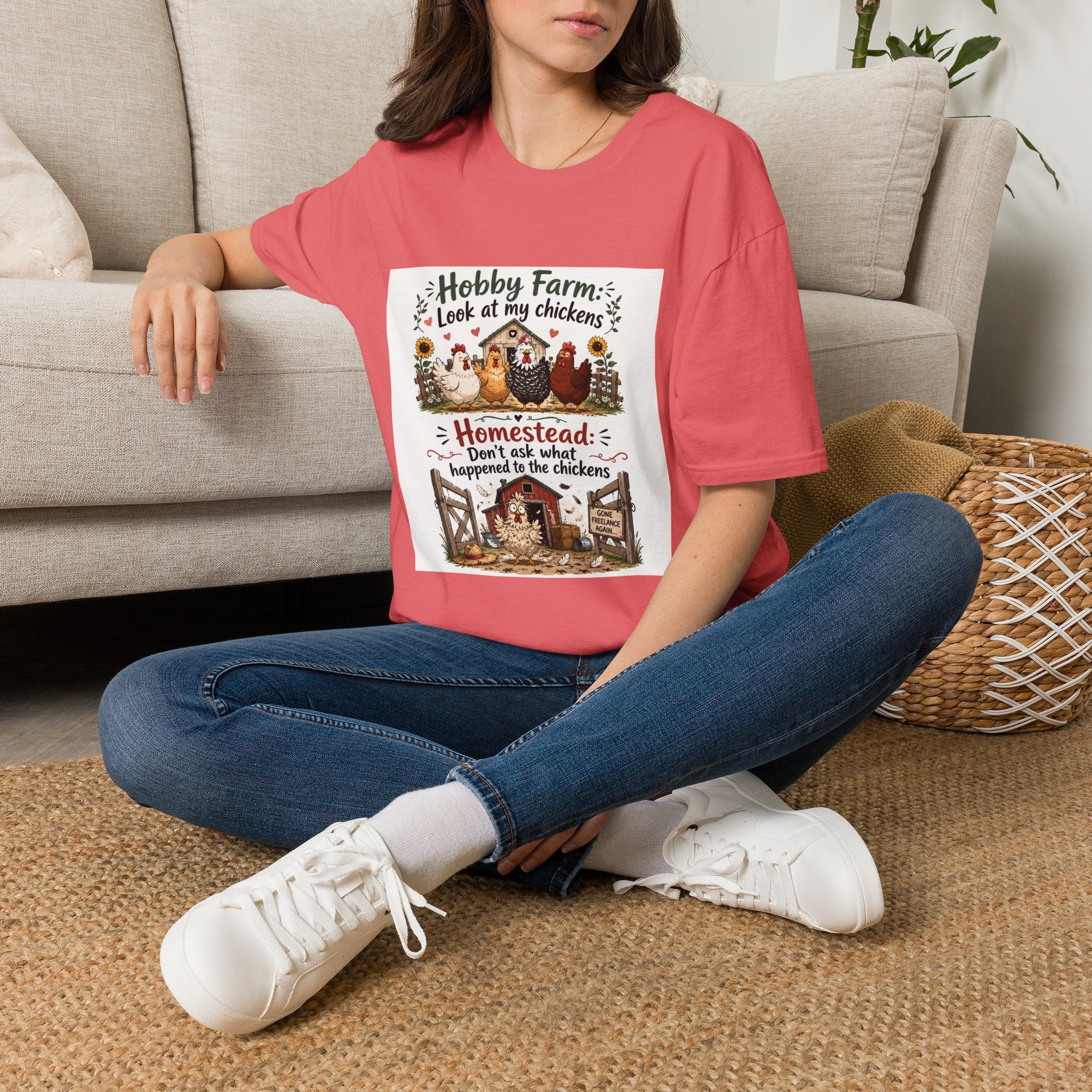 Don’t Ask About the Chickens T-Shirt | Hobby Farm/Homestead Collection
