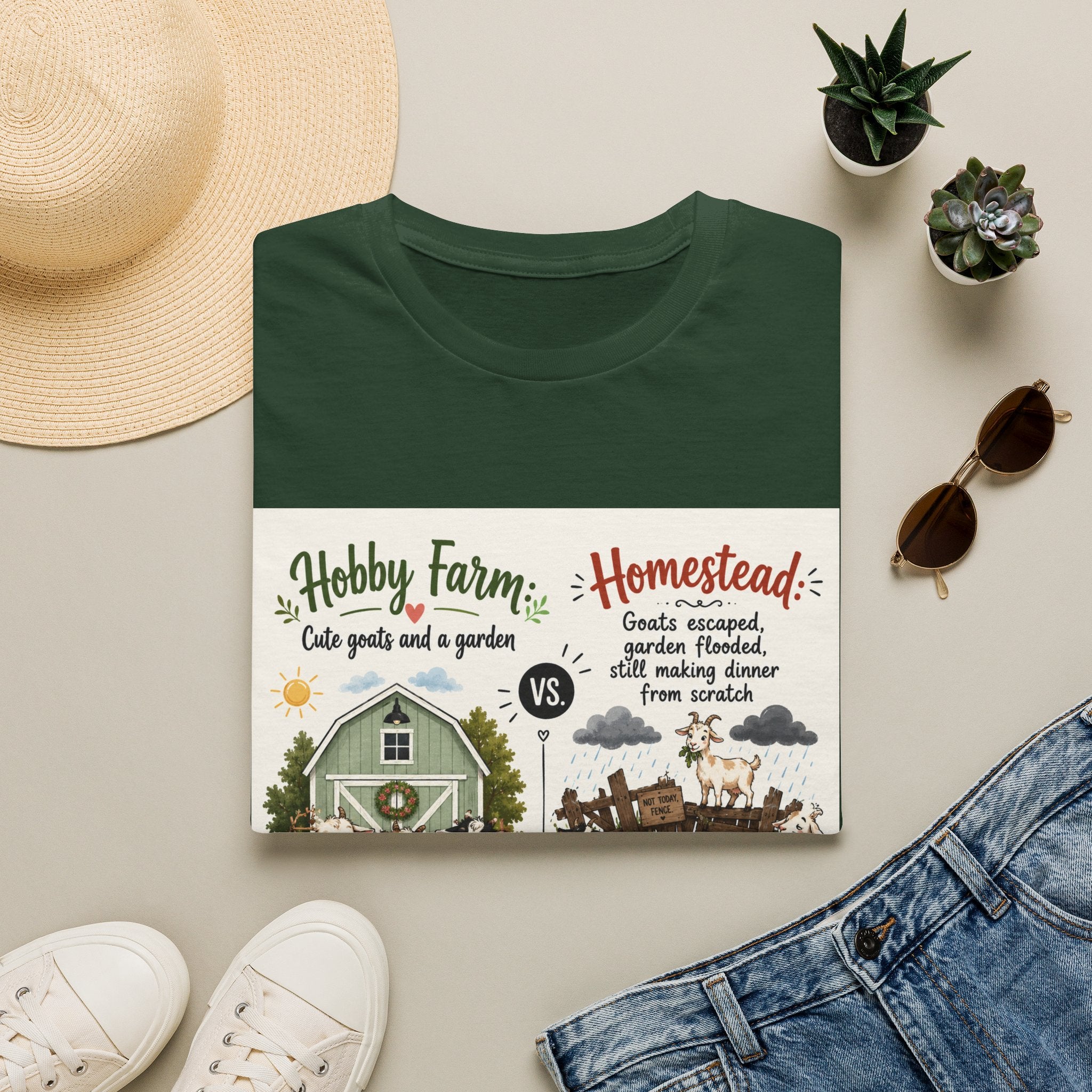 Goats Escaped Again T-Shirt | Hobby Farm/Homestead Collection