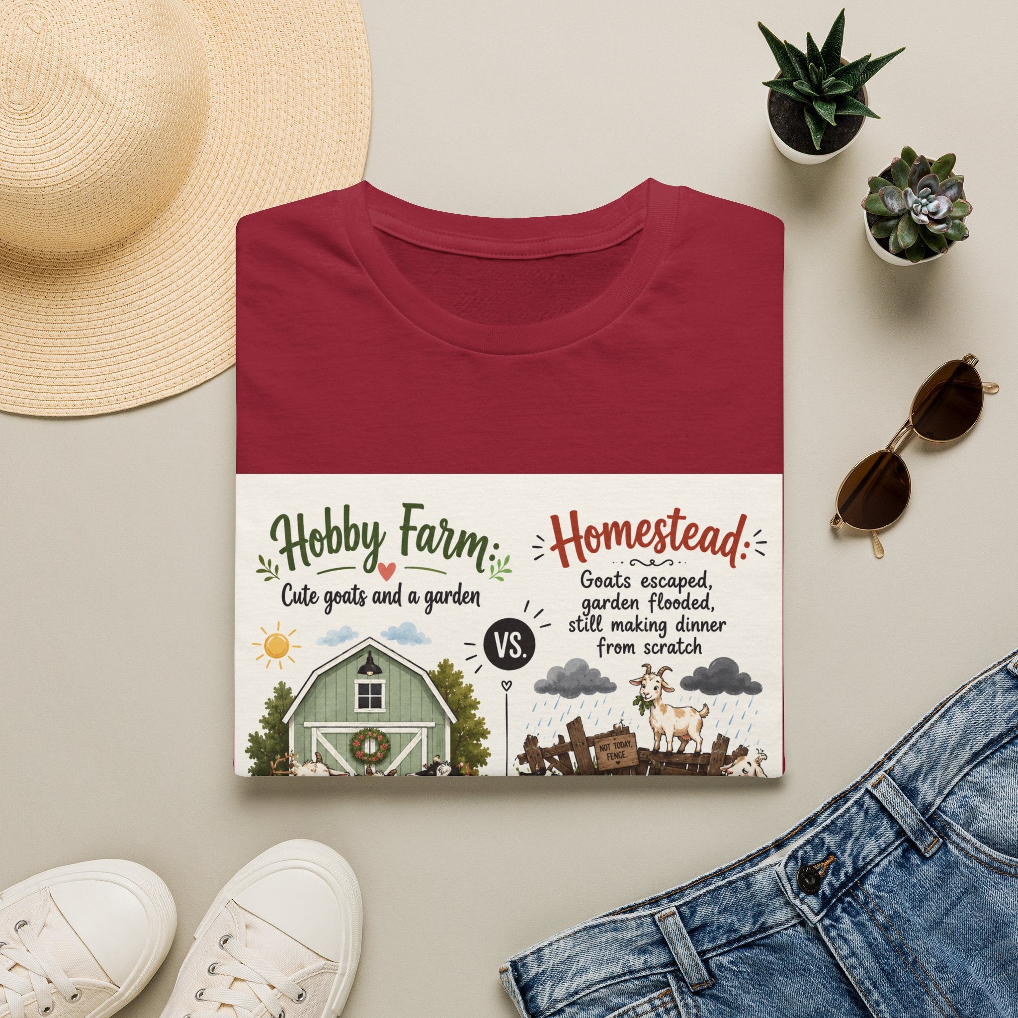 Goats Escaped Again T-Shirt | Hobby Farm/Homestead Collection
