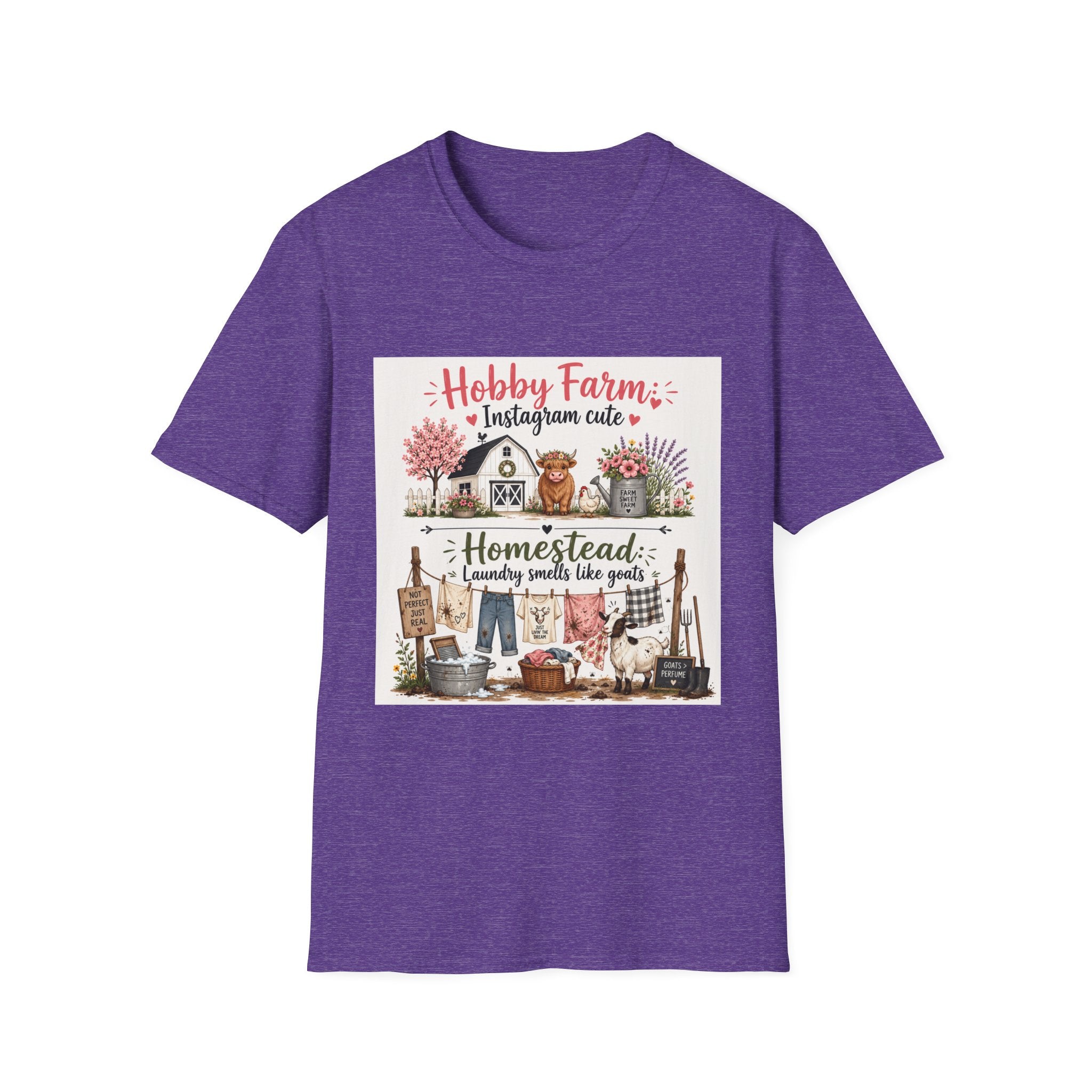 Laundry Smells Like Goats T-Shirt | Hobby Farm/Homestead Collection