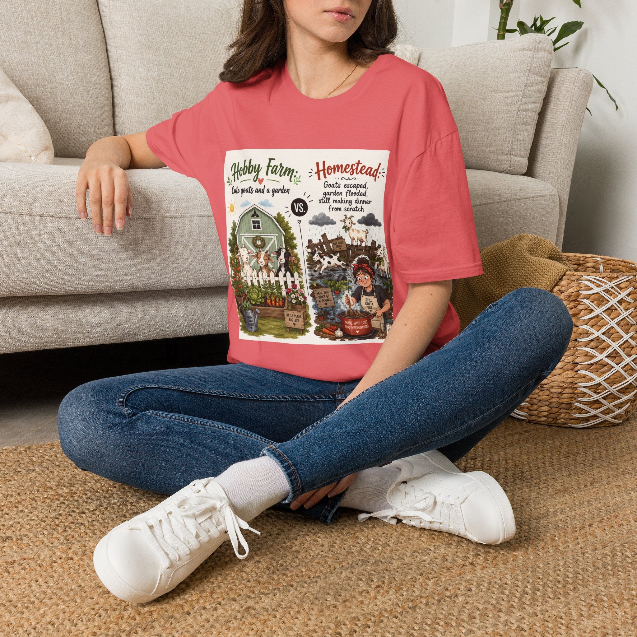 Goats Escaped Again T-Shirt | Hobby Farm/Homestead Collection