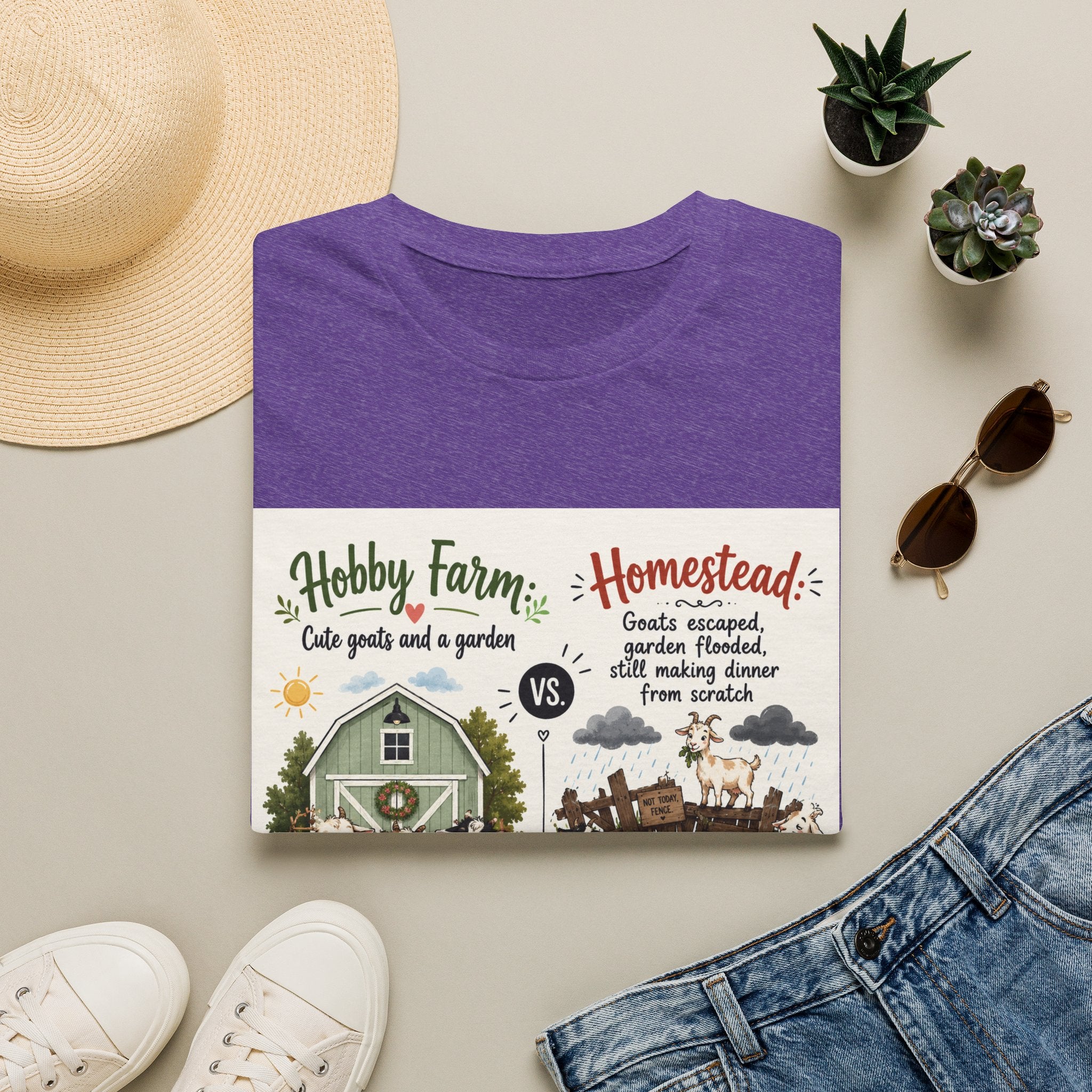 Goats Escaped Again T-Shirt | Hobby Farm/Homestead Collection