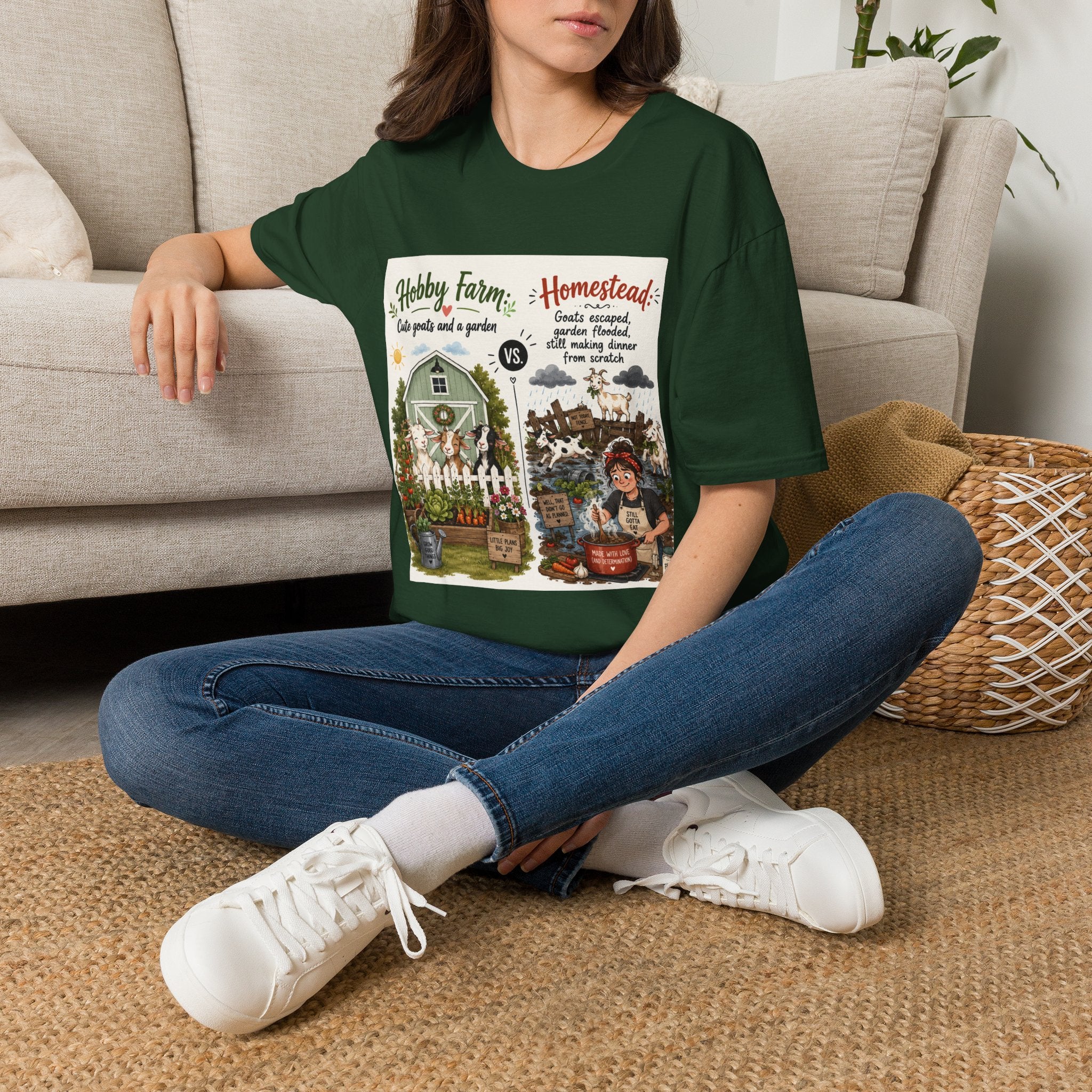 Goats Escaped Again T-Shirt | Hobby Farm/Homestead Collection