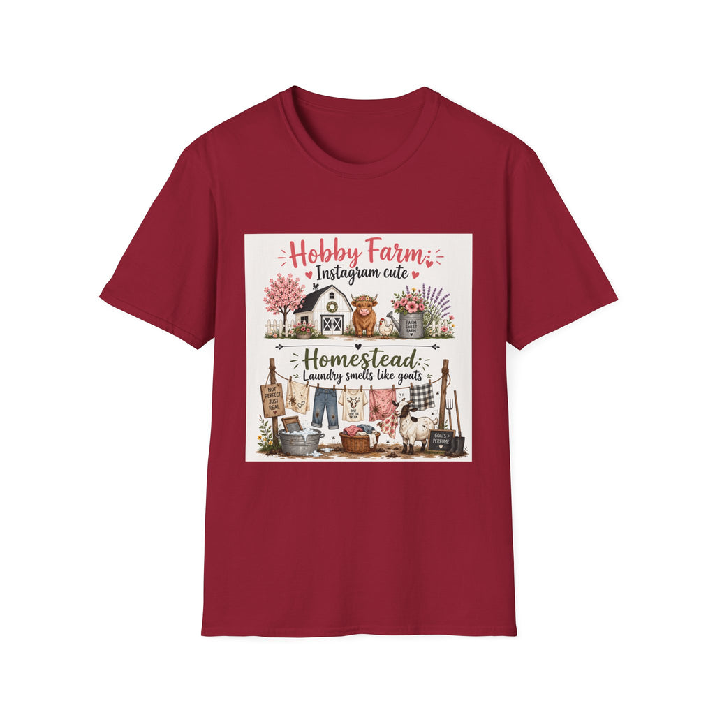 Laundry Smells Like Goats T-Shirt | Hobby Farm/Homestead Collection