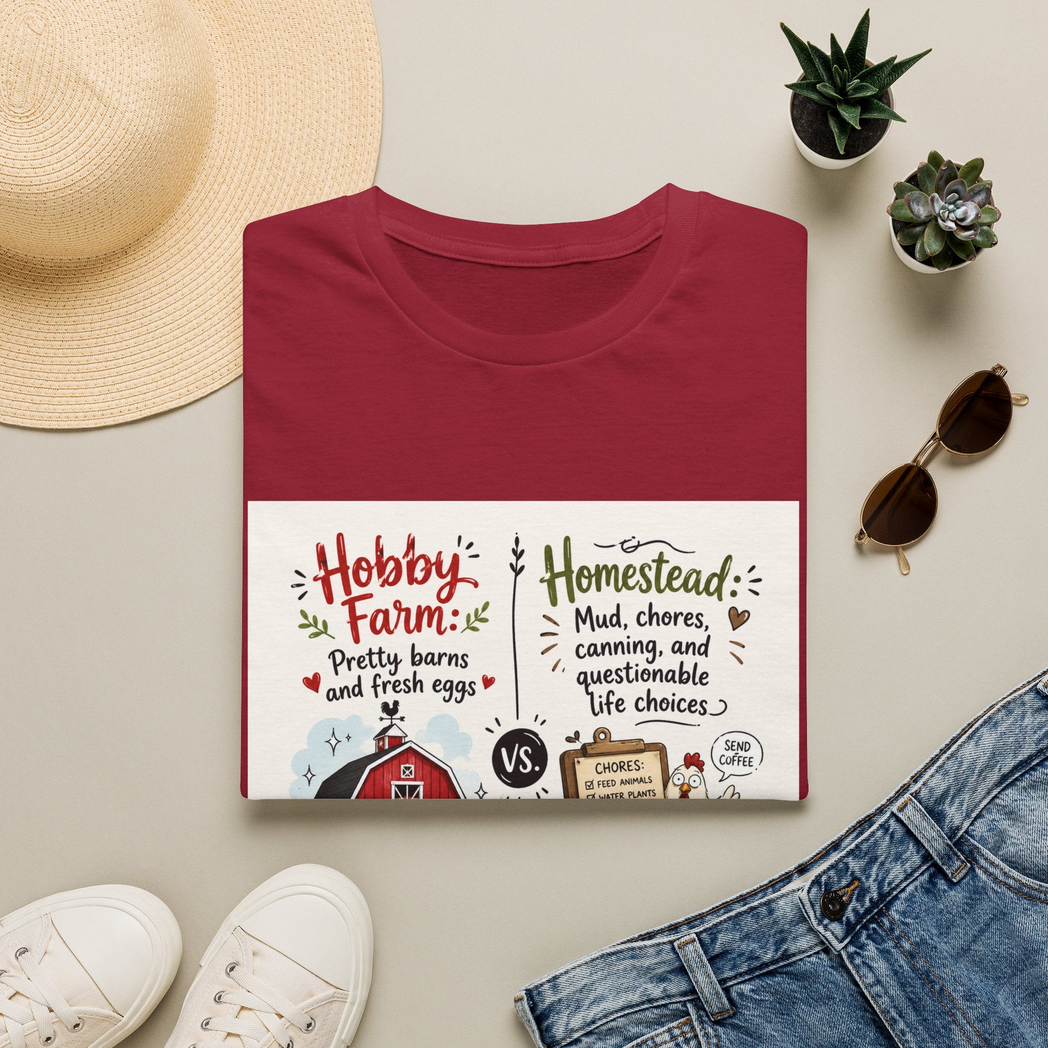 Pretty Barns & Questionable Choices T-Shirt | Hobby Farm/Homestead Collection