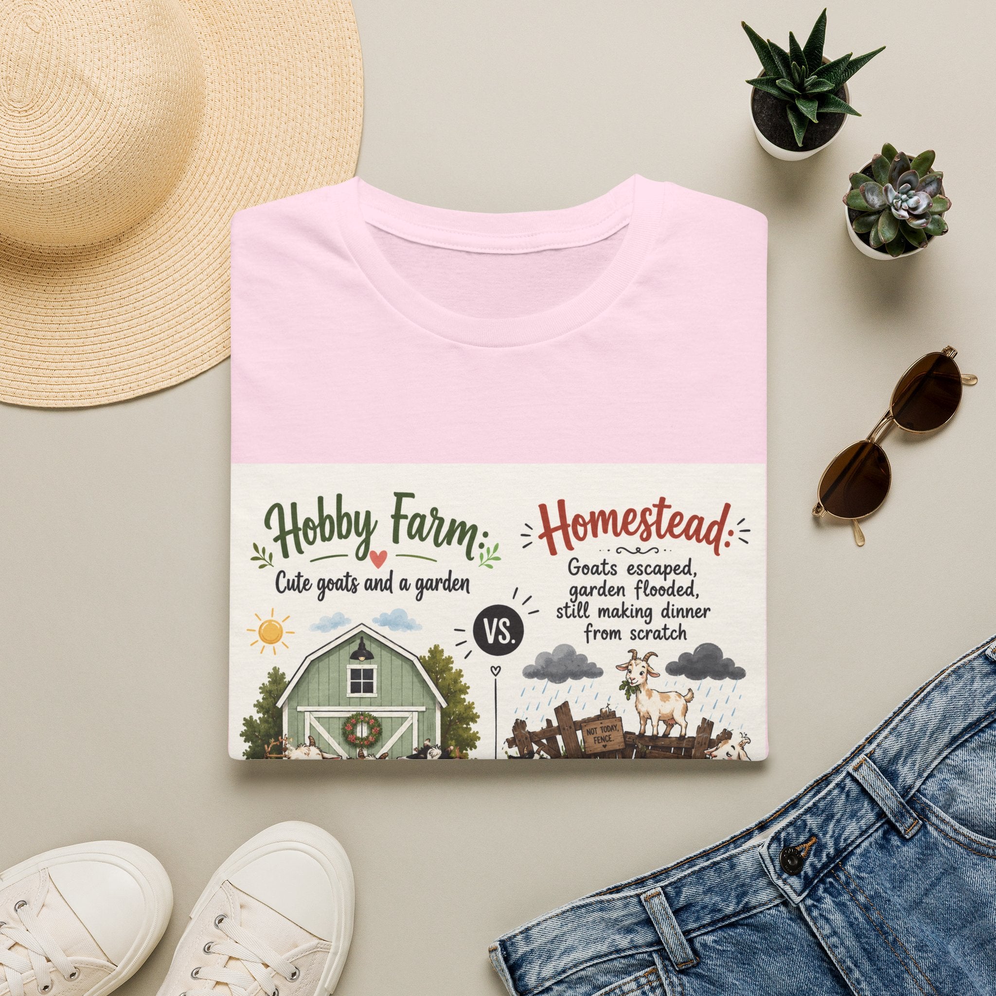 Goats Escaped Again T-Shirt | Hobby Farm/Homestead Collection