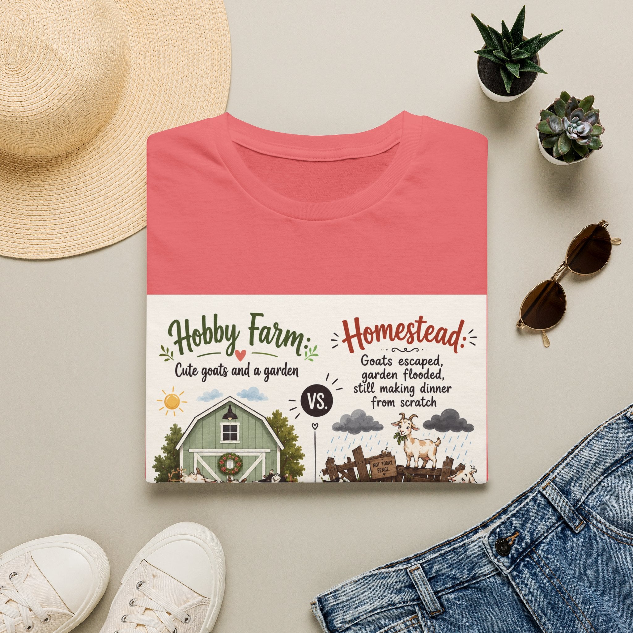 Goats Escaped Again T-Shirt | Hobby Farm/Homestead Collection
