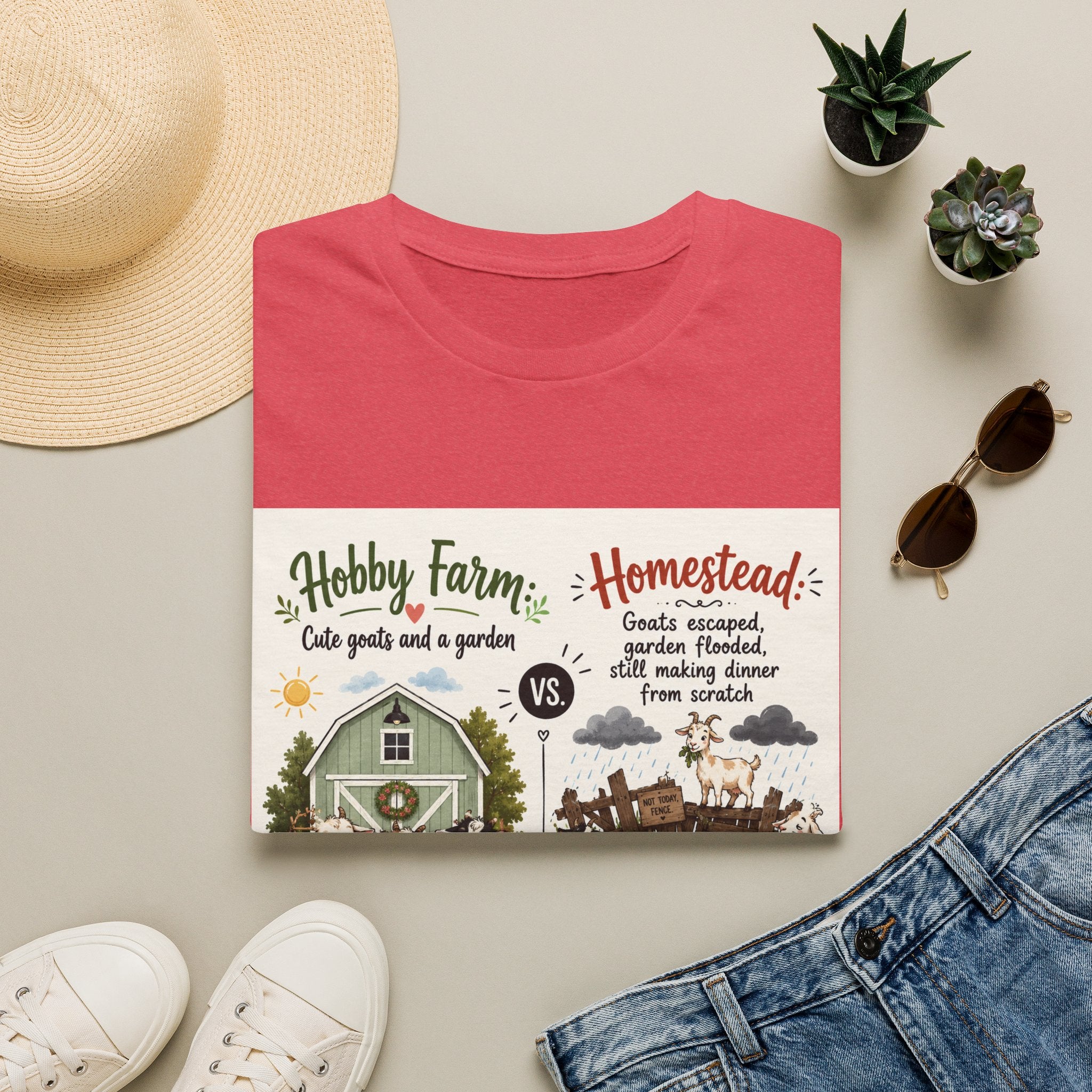 Goats Escaped Again T-Shirt | Hobby Farm/Homestead Collection
