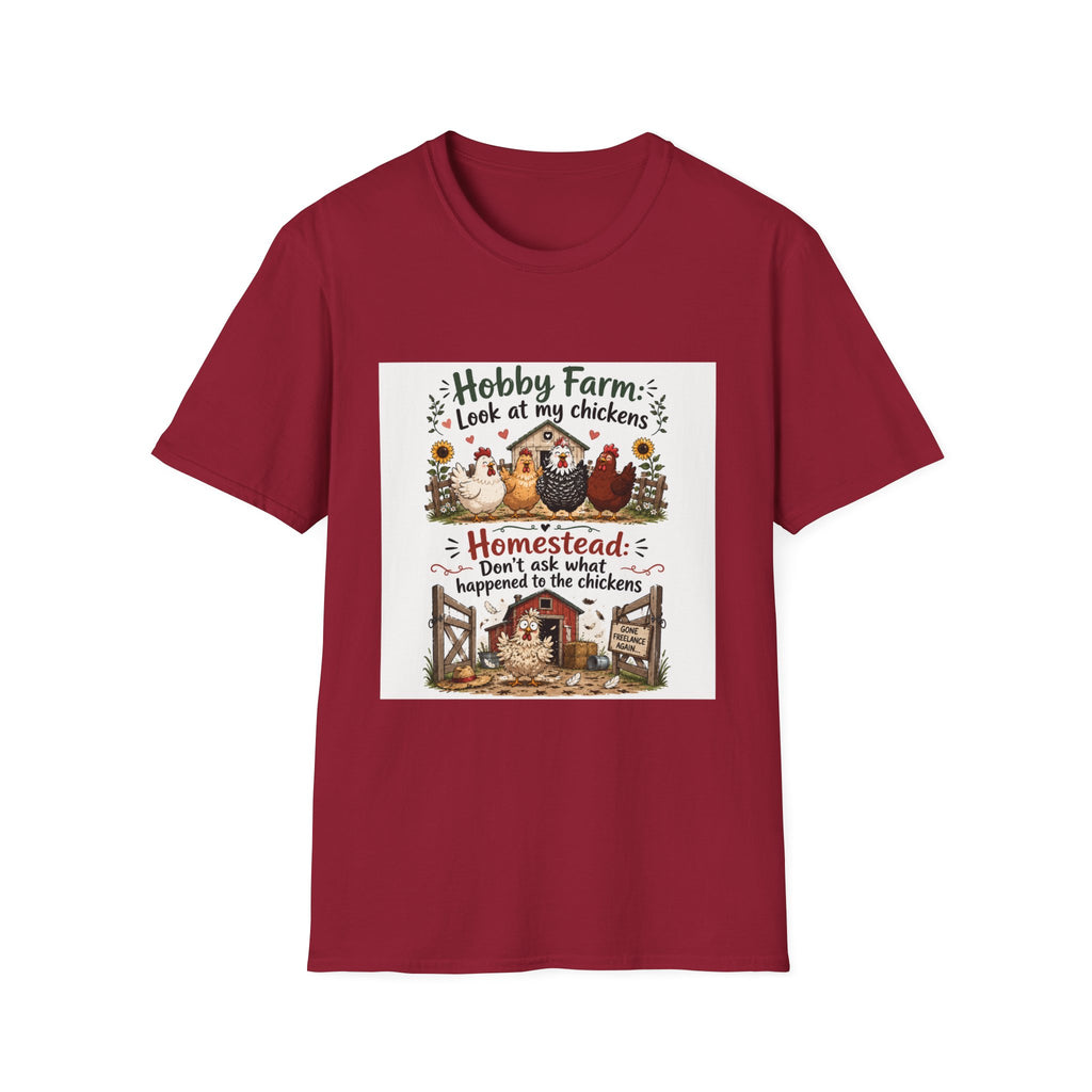 Don’t Ask About the Chickens T-Shirt | Hobby Farm/Homestead Collection