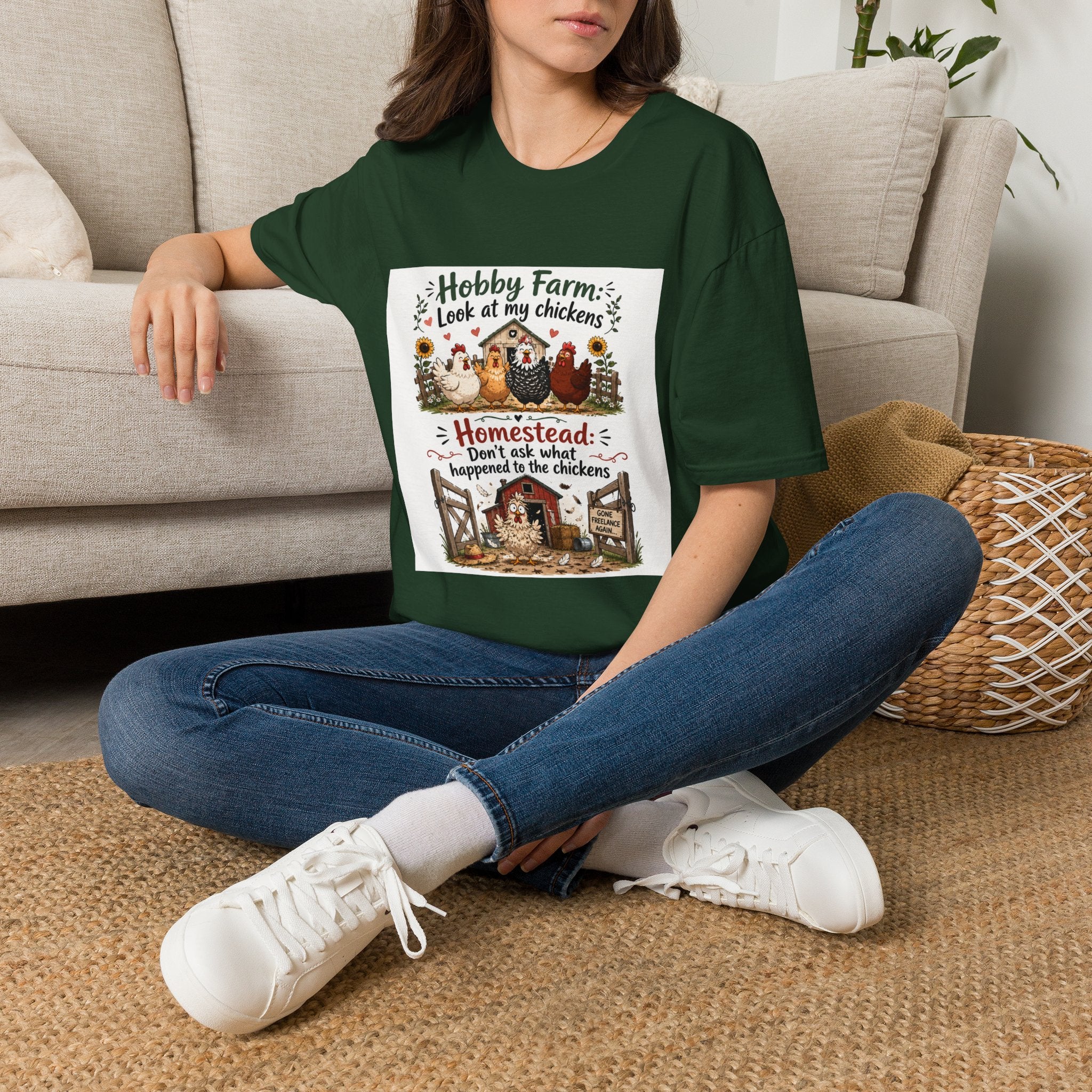 Don’t Ask About the Chickens T-Shirt | Hobby Farm/Homestead Collection