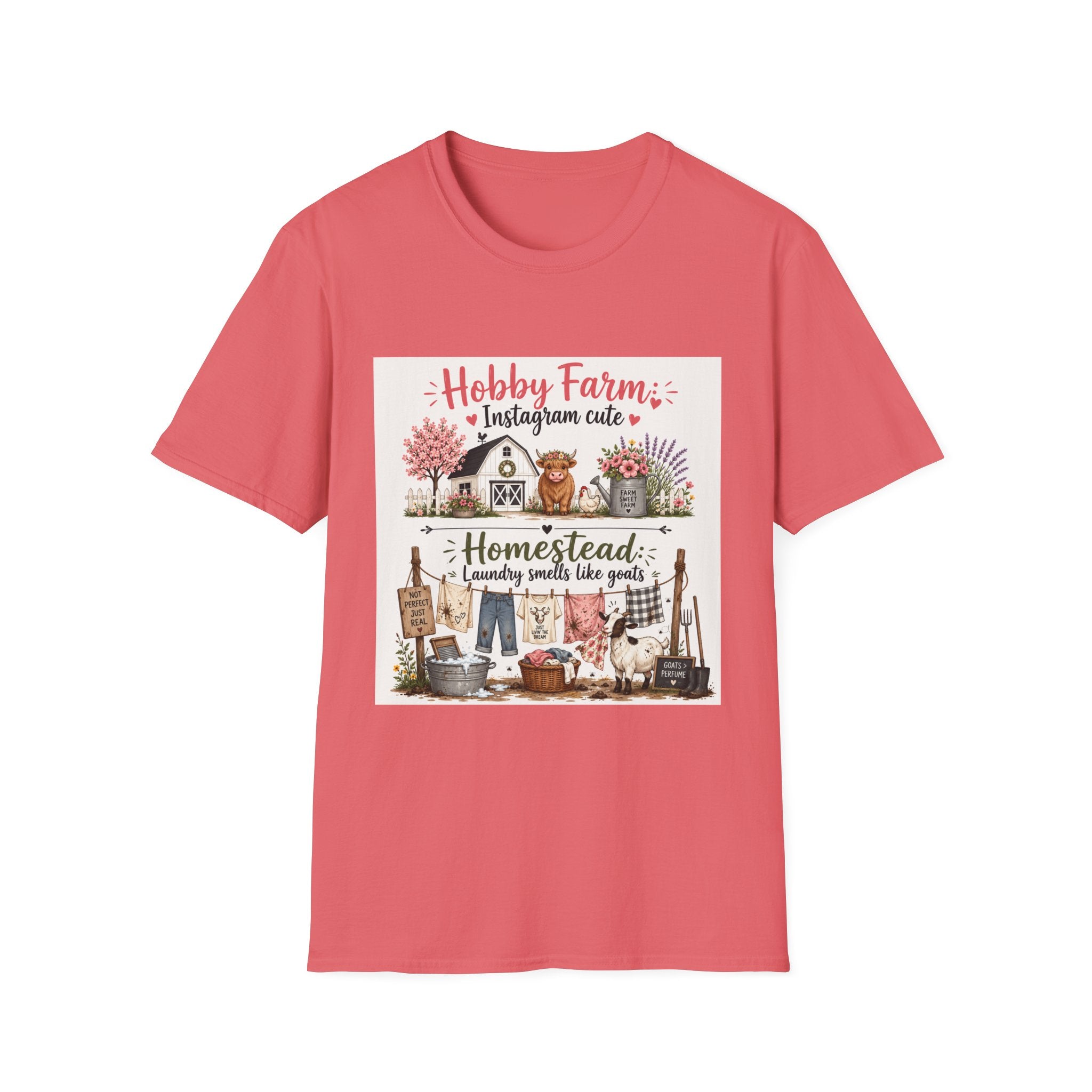 Laundry Smells Like Goats T-Shirt | Hobby Farm/Homestead Collection