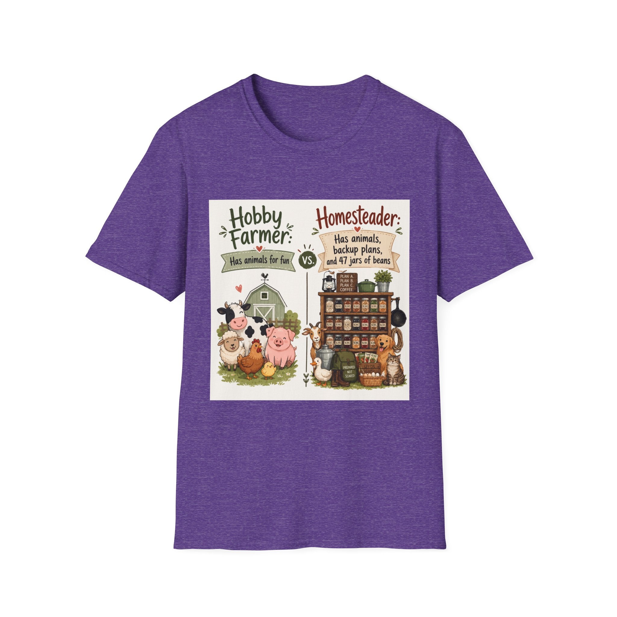 47 Jars of Beans T-Shirt - The Hobby Farm/Homestead Collection
